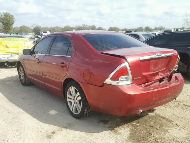 3FAHP08137R118670 - 2007 FORD FUSION SEL RED photo 3