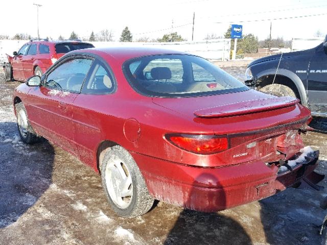 3FAKP1136YR189998 - 2000 FORD ESCORT ZX2 MAROON photo 3