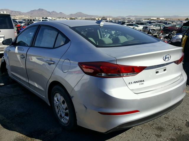 5NPD74LF0HH188571 - 2017 HYUNDAI ELANTRA SE SILVER photo 3