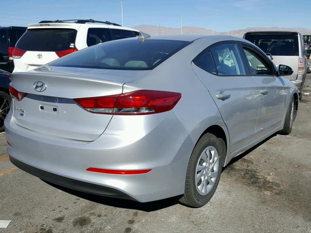 5NPD74LF0HH188571 - 2017 HYUNDAI ELANTRA SE SILVER photo 4