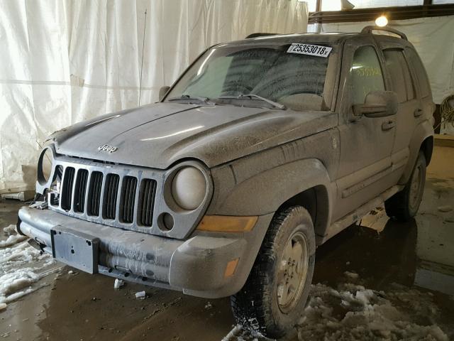 1J4GL48K07W537309 - 2007 JEEP LIBERTY SP BLACK photo 2