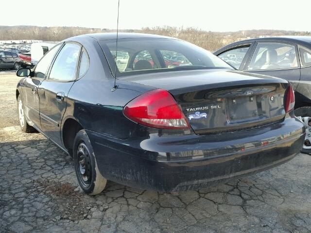 1FAFP56U87A149098 - 2007 FORD TAURUS SEL BLACK photo 3