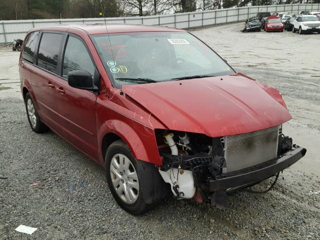 2C4RDGBG1FR581683 - 2015 DODGE GRAND CARA RED photo 1