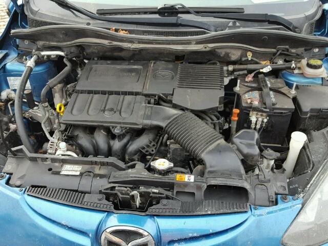 JM1DE1HY7B0123722 - 2011 MAZDA MAZDA2 BLUE photo 7