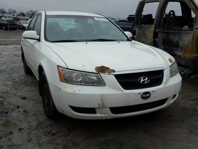 5NPET46C28H338469 - 2008 HYUNDAI SONATA GLS WHITE photo 1