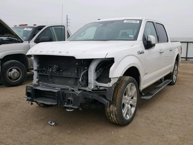 1FTEW1EG0GFD19342 - 2016 FORD F150 SUPER WHITE photo 2