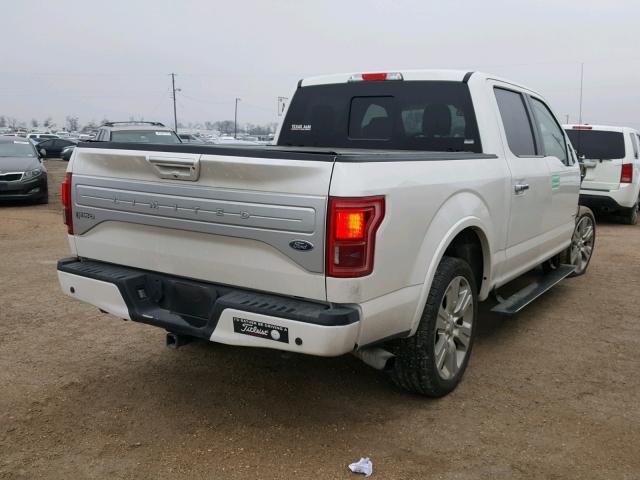 1FTEW1EG0GFD19342 - 2016 FORD F150 SUPER WHITE photo 4