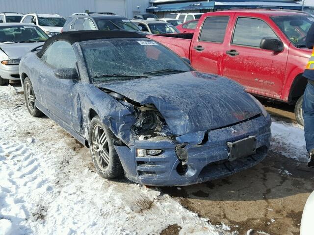 4A3AE75H13E157618 - 2003 MITSUBISHI ECLIPSE SP BLUE photo 1