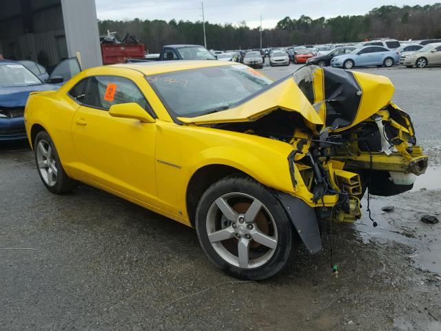 2G1FC1EV9A9105003 - 2010 CHEVROLET CAMARO LT YELLOW photo 1