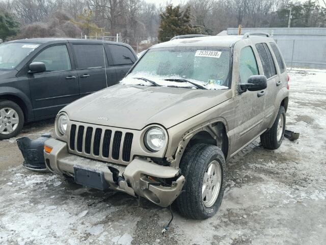 1J4GL58K84W300889 - 2004 JEEP LIBERTY LI TAN photo 2