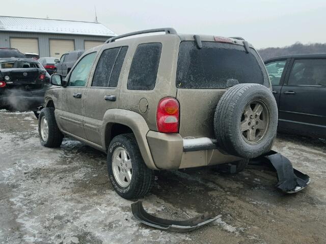 1J4GL58K84W300889 - 2004 JEEP LIBERTY LI TAN photo 3