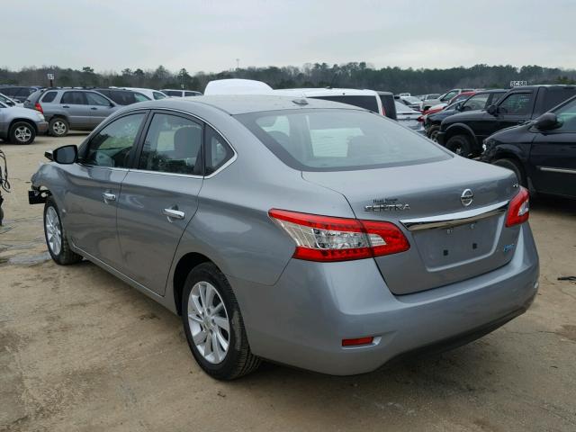 3N1AB7AP1DL718347 - 2013 NISSAN SENTRA S SILVER photo 3