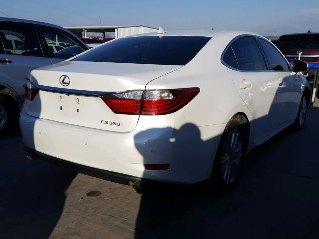 JTHBK1GG6D2054214 - 2013 LEXUS ES 350 WHITE photo 4