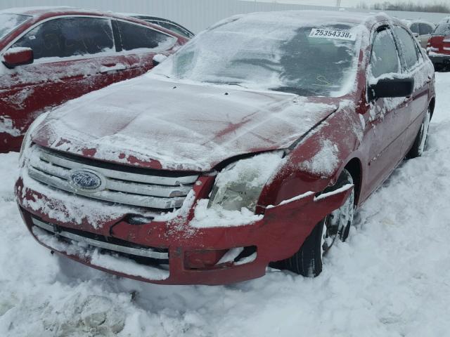 3FAHP06Z46R179677 - 2006 FORD FUSION S MAROON photo 2