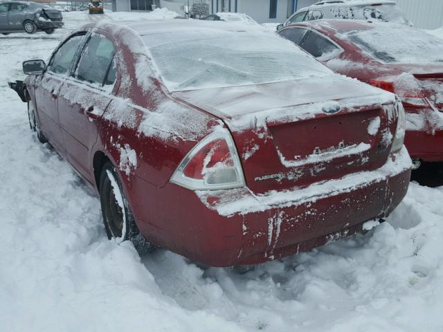 3FAHP06Z46R179677 - 2006 FORD FUSION S MAROON photo 3