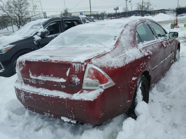 3FAHP06Z46R179677 - 2006 FORD FUSION S MAROON photo 4