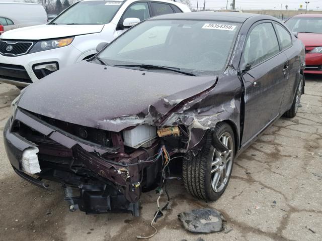 JTKDE167180271537 - 2008 TOYOTA SCION TC 紫色 照片 2