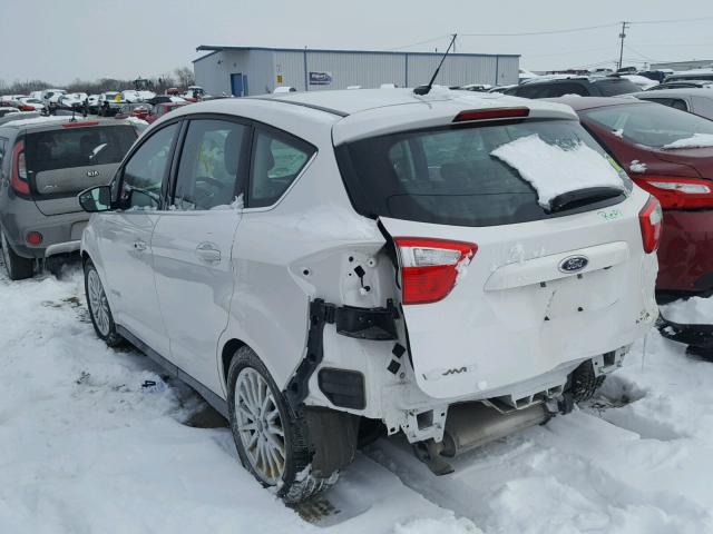 1FADP5BU3FL120849 - 2015 FORD C-MAX SEL WHITE photo 3