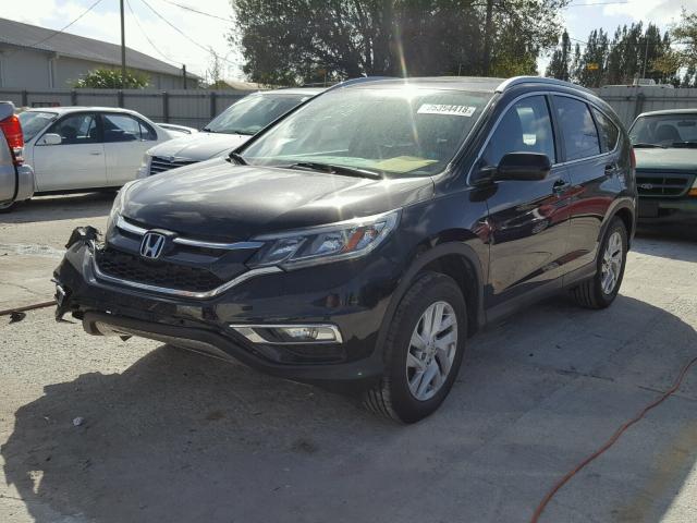 2HKRM3H73FH510806 - 2015 HONDA CR-V EXL BLACK photo 2