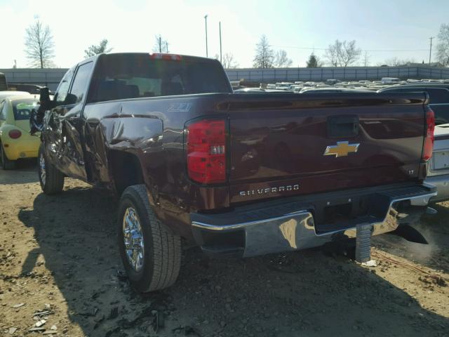 1GC4KZEG5GF214205 - 2016 CHEVROLET SILVERADO MAROON photo 3