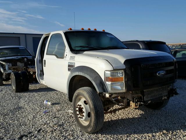 1FDAX56R98EC36675 - 2008 FORD F550 SUPER WHITE photo 1