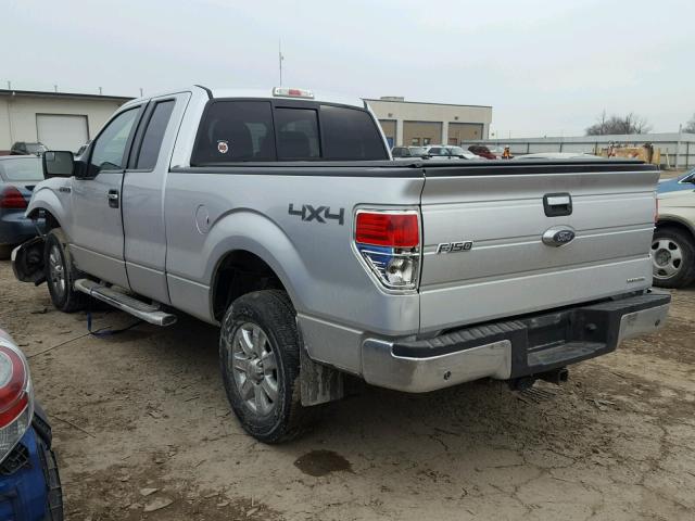 1FTFX1EF9EFB08940 - 2014 FORD F150 SUPER SILVER photo 3