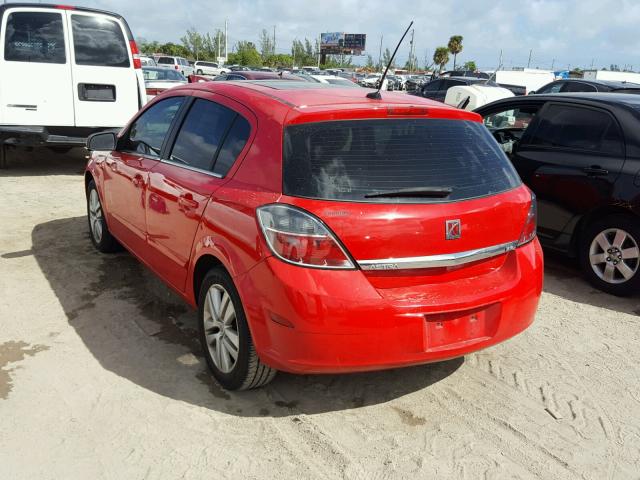 W08AT671685107493 - 2008 SATURN ASTRA XR RED photo 3