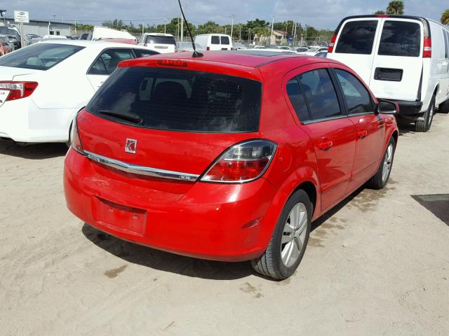 W08AT671685107493 - 2008 SATURN ASTRA XR RED photo 4