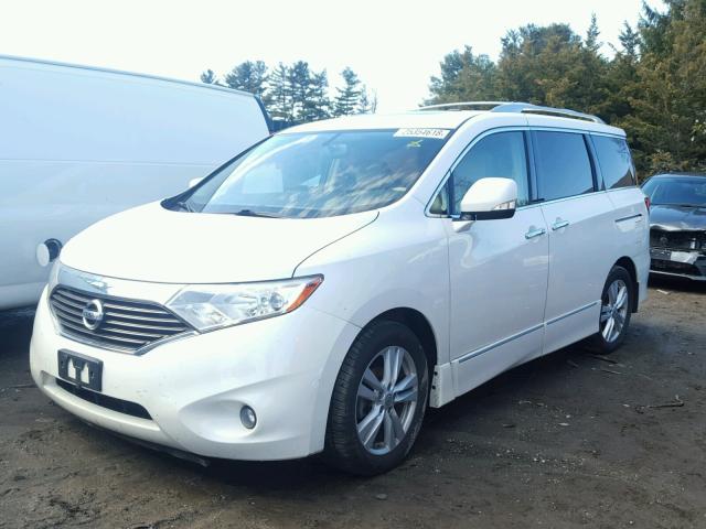 JN8AE2KP8C9040083 - 2012 NISSAN QUEST S WHITE photo 2