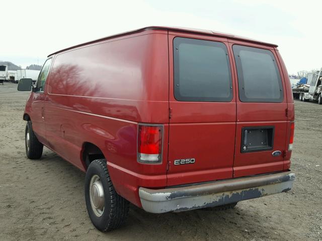 1FTNE2422XHA78628 - 1999 FORD ECONOLINE RED photo 3