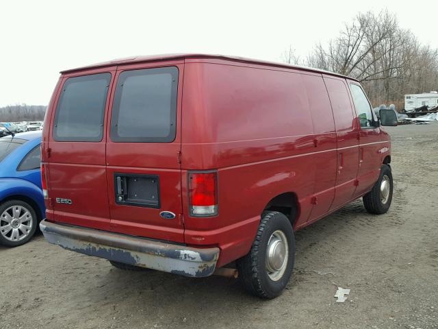 1FTNE2422XHA78628 - 1999 FORD ECONOLINE RED photo 4