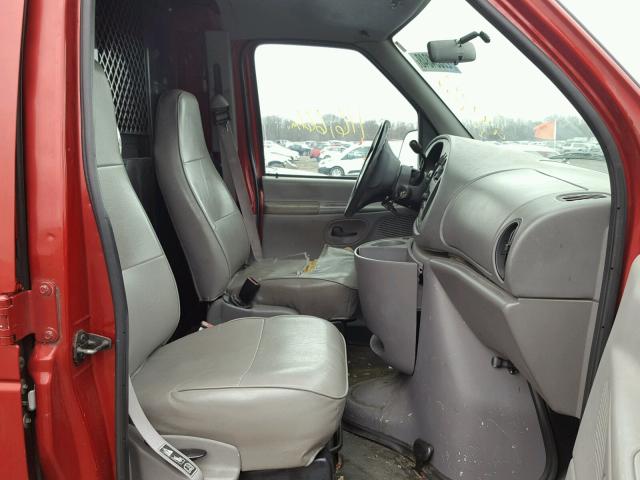 1FTNE2422XHA78628 - 1999 FORD ECONOLINE RED photo 5