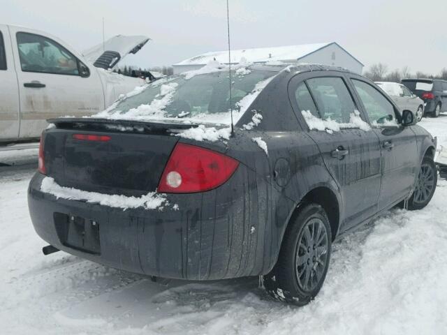 1G1AT58H397292968 - 2009 CHEVROLET COBALT LT BLACK photo 4