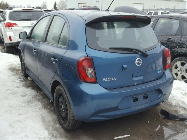 3N1CK3CP8FL270884 - 2015 NISSAN MICRA BLUE photo 3