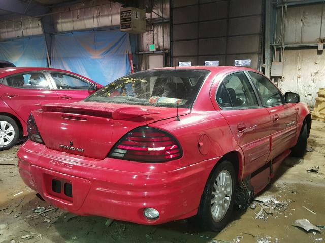 1G2NF52T31M602012 - 2001 PONTIAC GRAND AM S 红色 照片 4