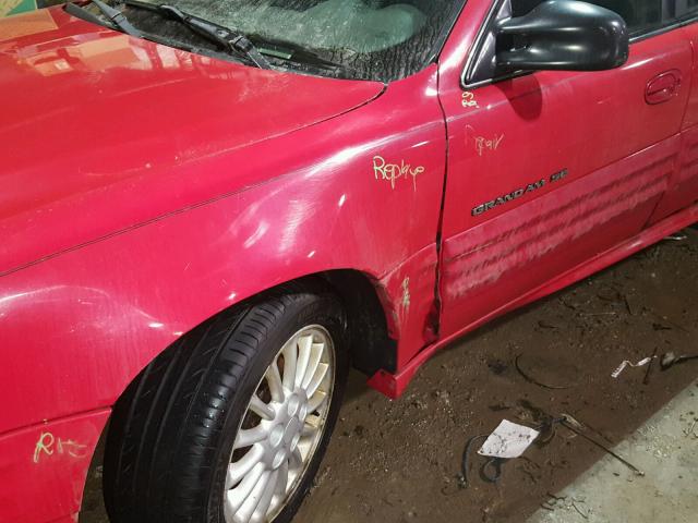 1G2NF52T31M602012 - 2001 PONTIAC GRAND AM S 红色 照片 9
