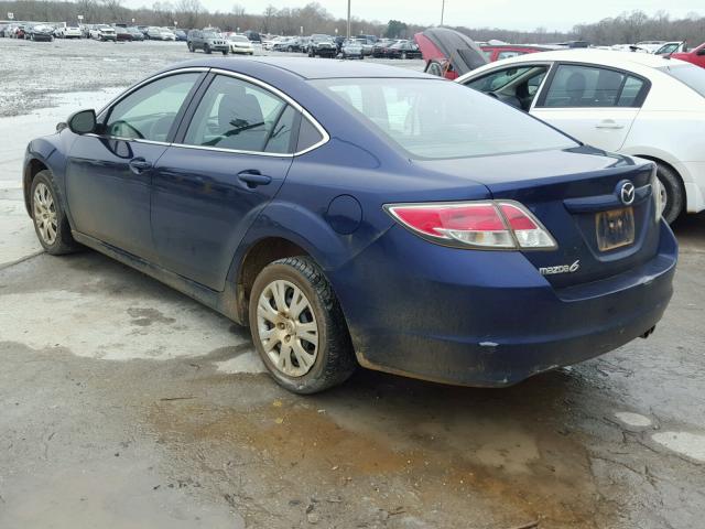 1YVHZ8BH2A5M12591 - 2010 MAZDA 6 I BLUE photo 3