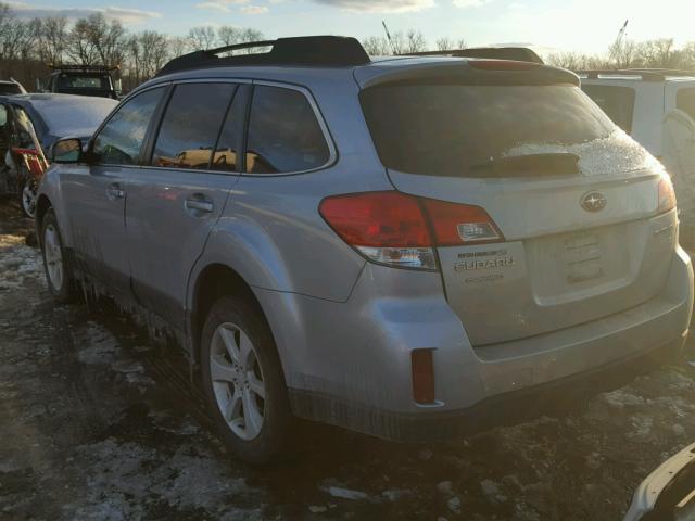 4S4BRBCC9D3302368 - 2013 SUBARU OUTBACK 2. SILVER photo 3