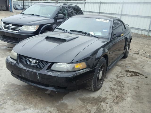 1FAFP42X72F102909 - 2002 FORD MUSTANG GT BLACK photo 2