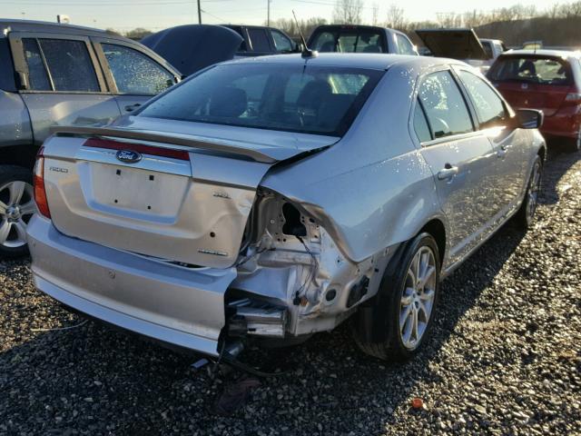 3FAHP0JG9CR141203 - 2012 FORD FUSION SEL SILVER photo 4