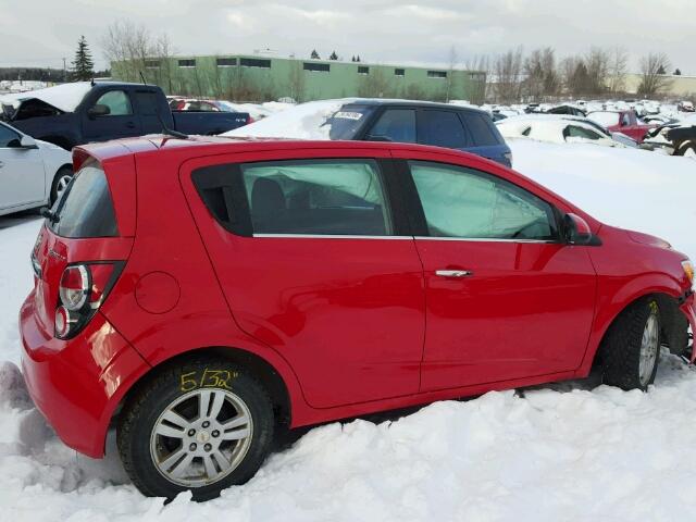 1G1JC6EH1C4182858 - 2012 CHEVROLET SONIC LT RED photo 4