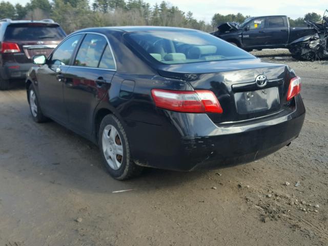 4T1BE46K88U747064 - 2008 TOYOTA CAMRY CE BLACK photo 3