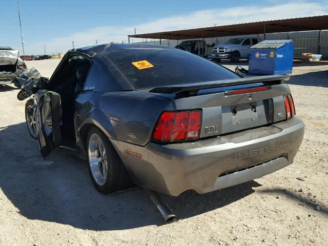 1FAFP42R43F453246 - 2003 FORD MUSTANG MA GRAY photo 3