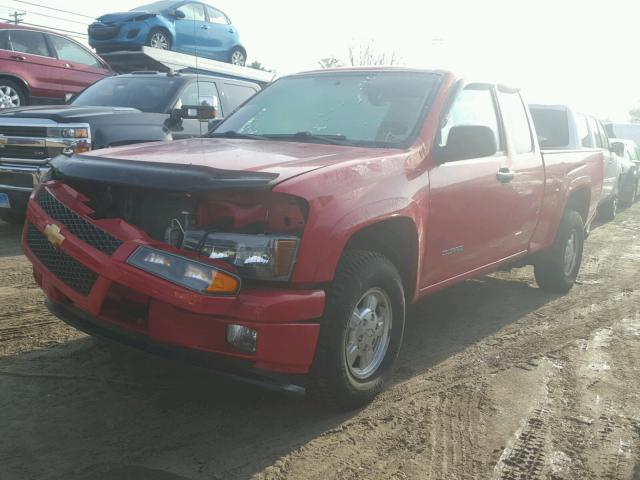 1GCDT196248205218 - 2004 CHEVROLET COLORADO RED photo 2