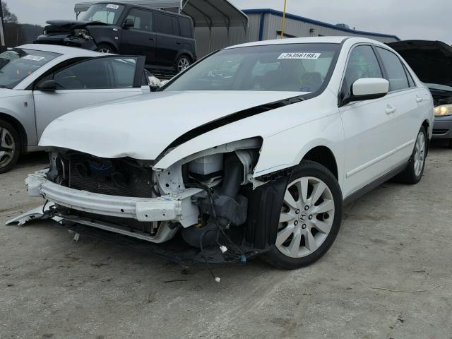 1HGCM66427A086481 - 2007 HONDA ACCORD SE WHITE photo 2