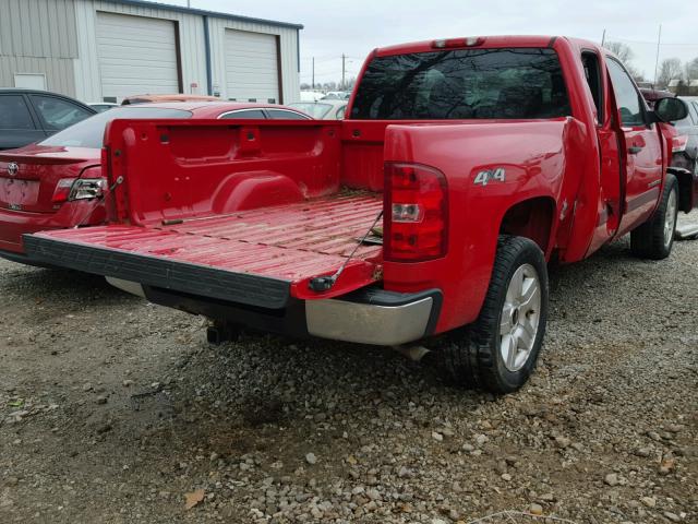 1GCEK19J98Z255142 - 2008 CHEVROLET SILVERADO RED photo 4