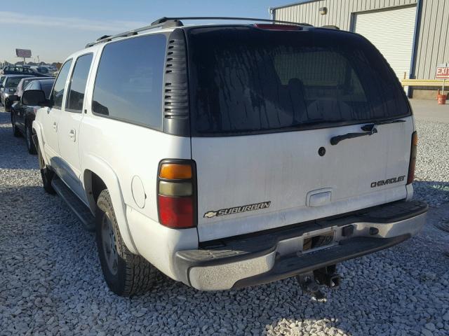 1GNEC16Z75J103059 - 2005 CHEVROLET SUBURBAN C WHITE photo 3