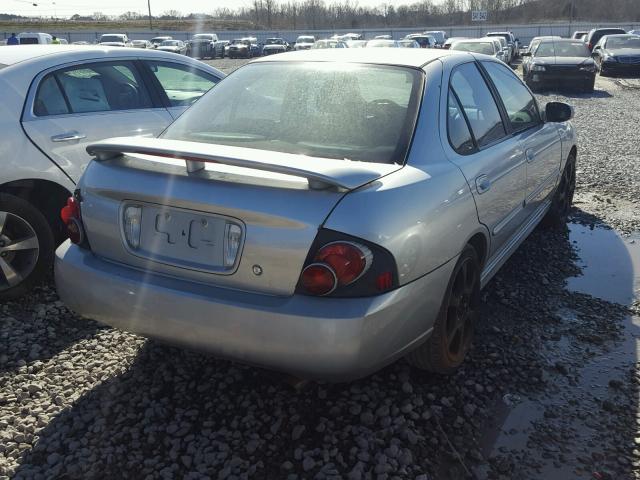 3N1AB51D44L733502 - 2004 NISSAN SENTRA SE- SILVER photo 4