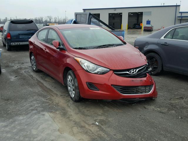 KMHDH4AE7DU553797 - 2013 HYUNDAI ELANTRA GL RED photo 1