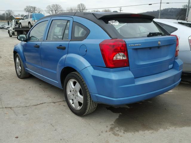 1B3HB48B88D550174 - 2008 DODGE CALIBER SX BLUE photo 3